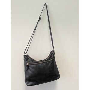 Fossil Margot Black Genuine Leather Crossbody Shoulder Bag